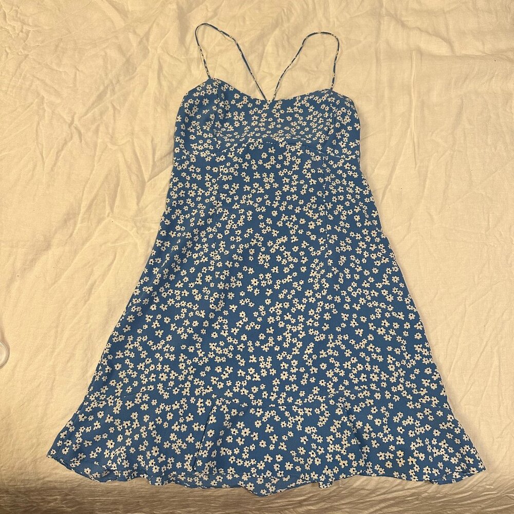 Zara Floral Strappy Dress Size 6